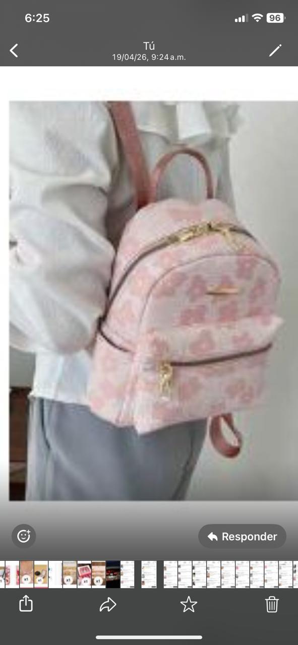 Mochila de trabajo portátil de pana , unicolor, ROSA