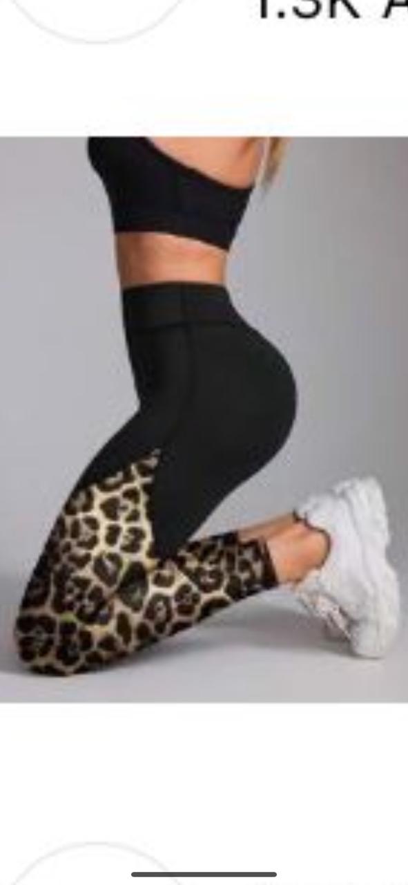 Leggings sport de yoga para mujer L , negro