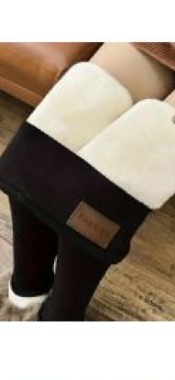Pantalón deportivo de felpa gruesa para mujer , M , negro