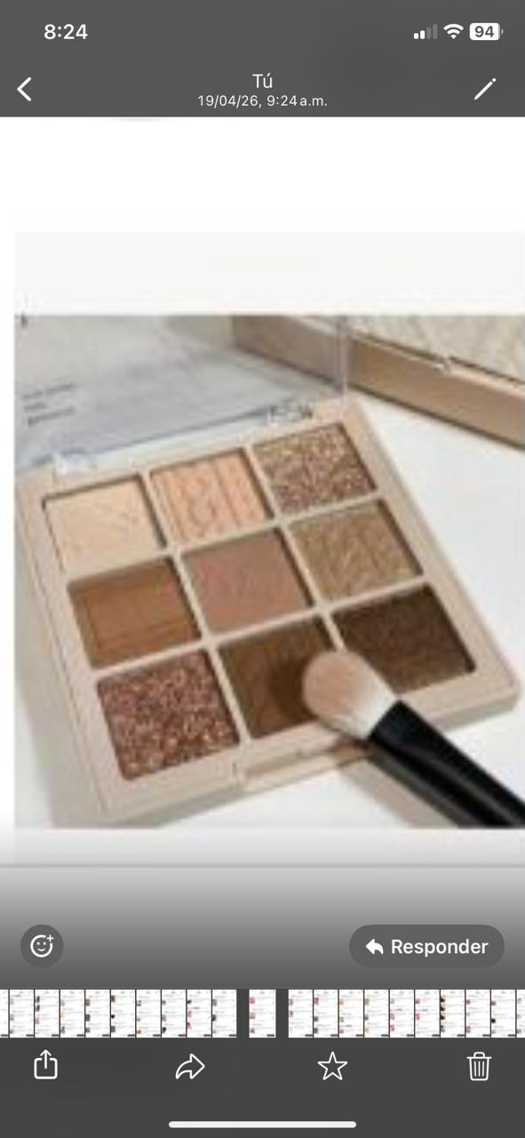 Paleta de sombras de ojos, 9 tonos,multicolor