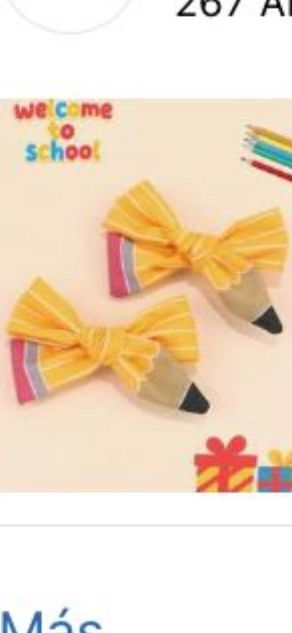 Lazos para el cabello forma de lápiz, multicolor