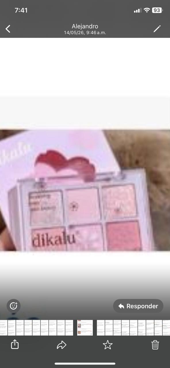 Paleta de sombras de ojos dopamine con flor, rosa