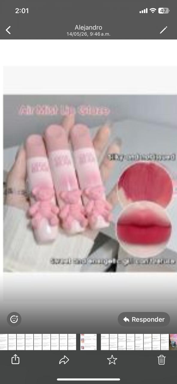 Gege  bear para gloss de mate rosa 06, rosa